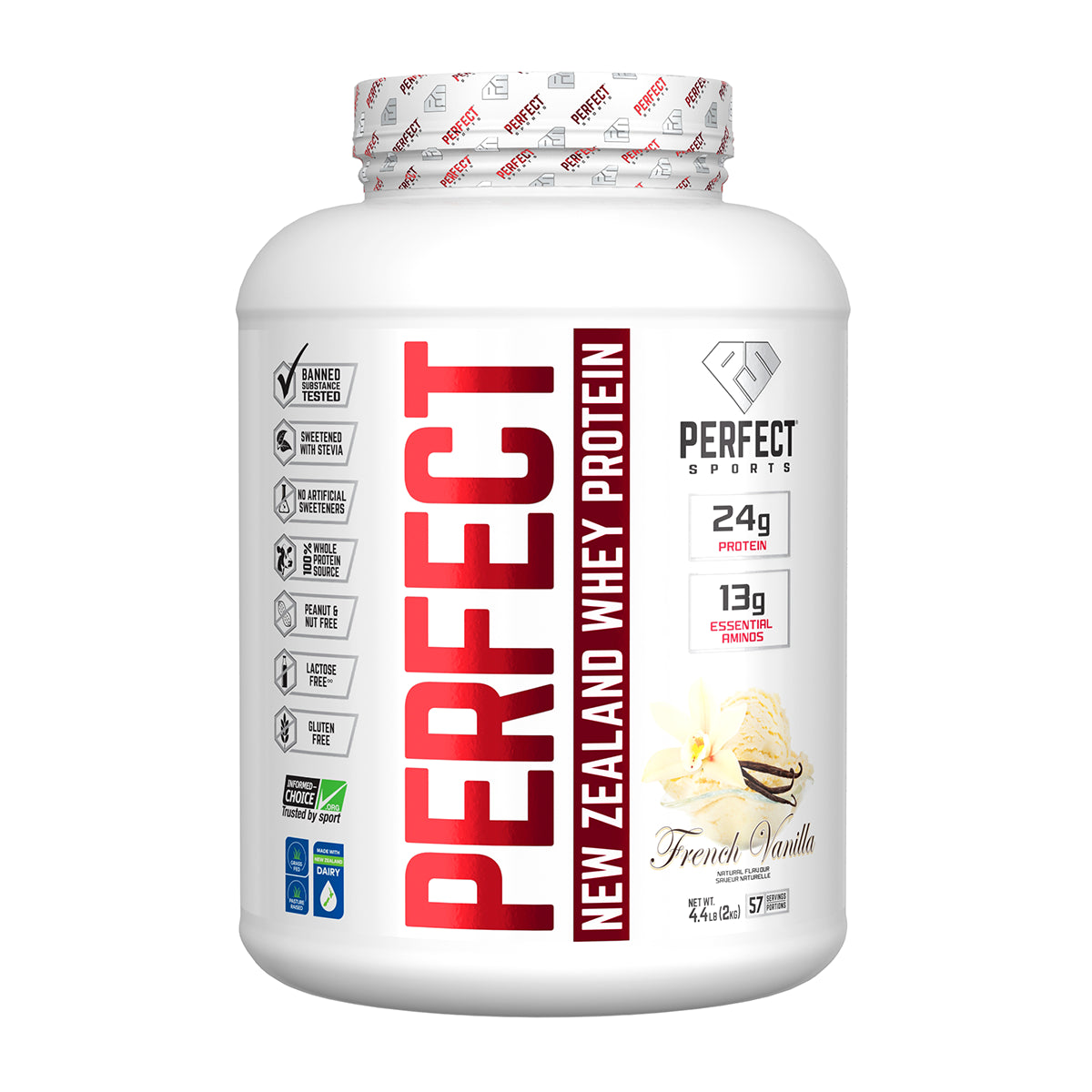 Perfect Sports Perfect New Zealand Whey Protein 4.4LBS