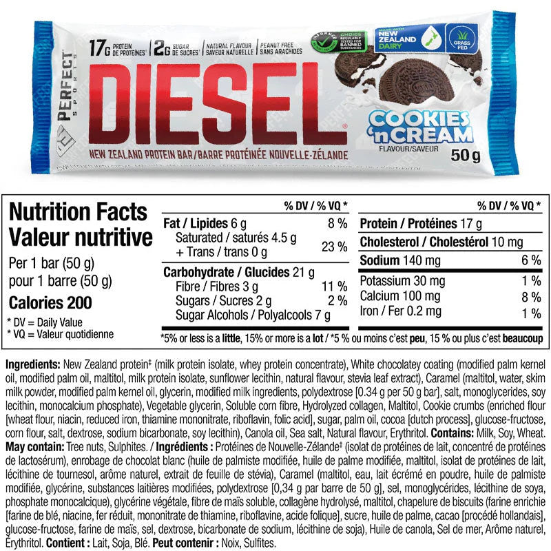 DIESEL PROTEIN BAR (PACK OF 12 X 50G)
