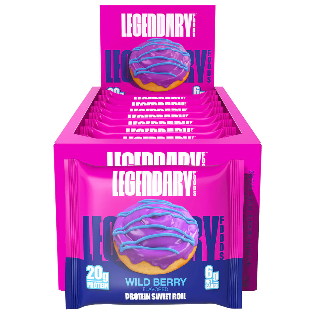 LEGENDARY FOODS PROTEIN SWEET ROLL (PACK OF 8 X 64G)