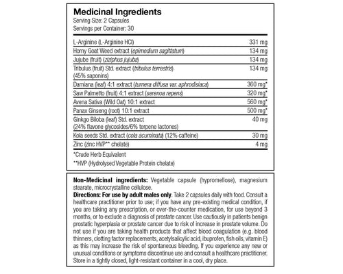 Drive Male Performance 60 Vegan Capsules