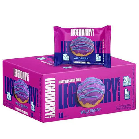 LEGENDARY FOODS PROTEIN SWEET ROLL (PACK OF 8 X 64G)