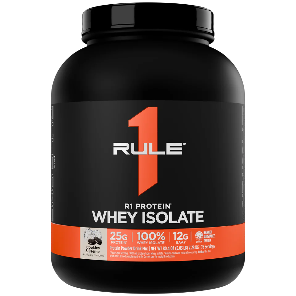 Rule1 Whey Isolate Protein 5lbs