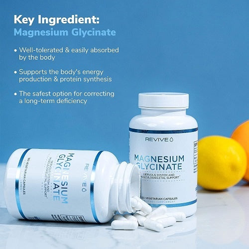 REVIVE MAGNESIUM GLYCINATE (120 VEGETARIAN CAPSULES)