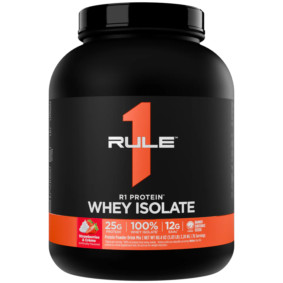 Rule1 Whey Isolate Protein 5lbs