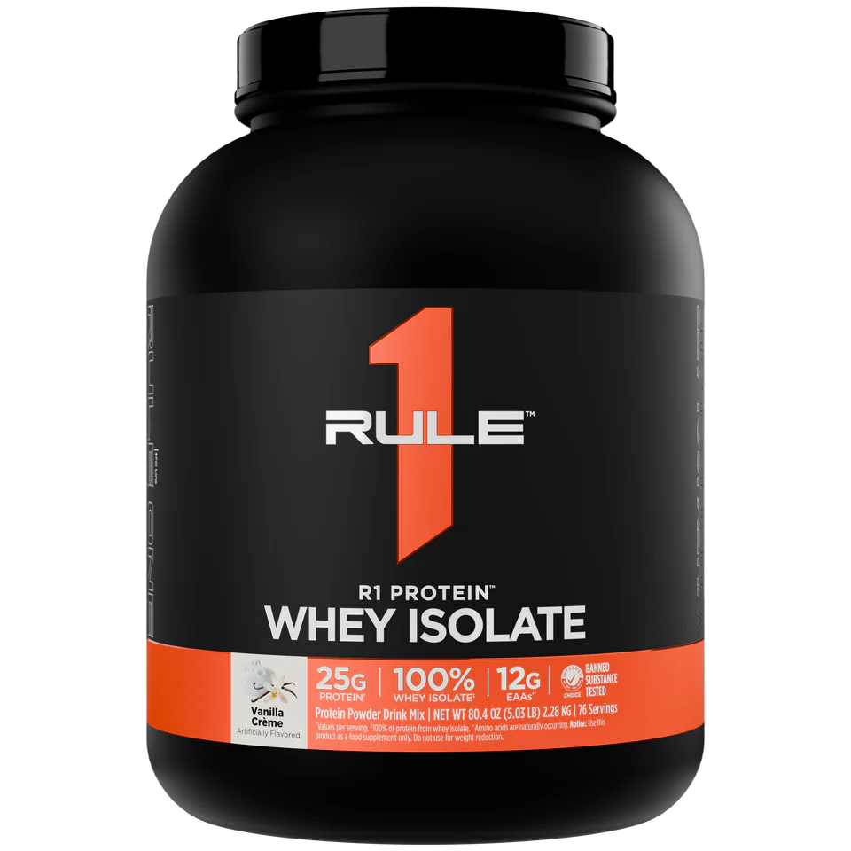 Rule1 Whey Isolate Protein 5lbs